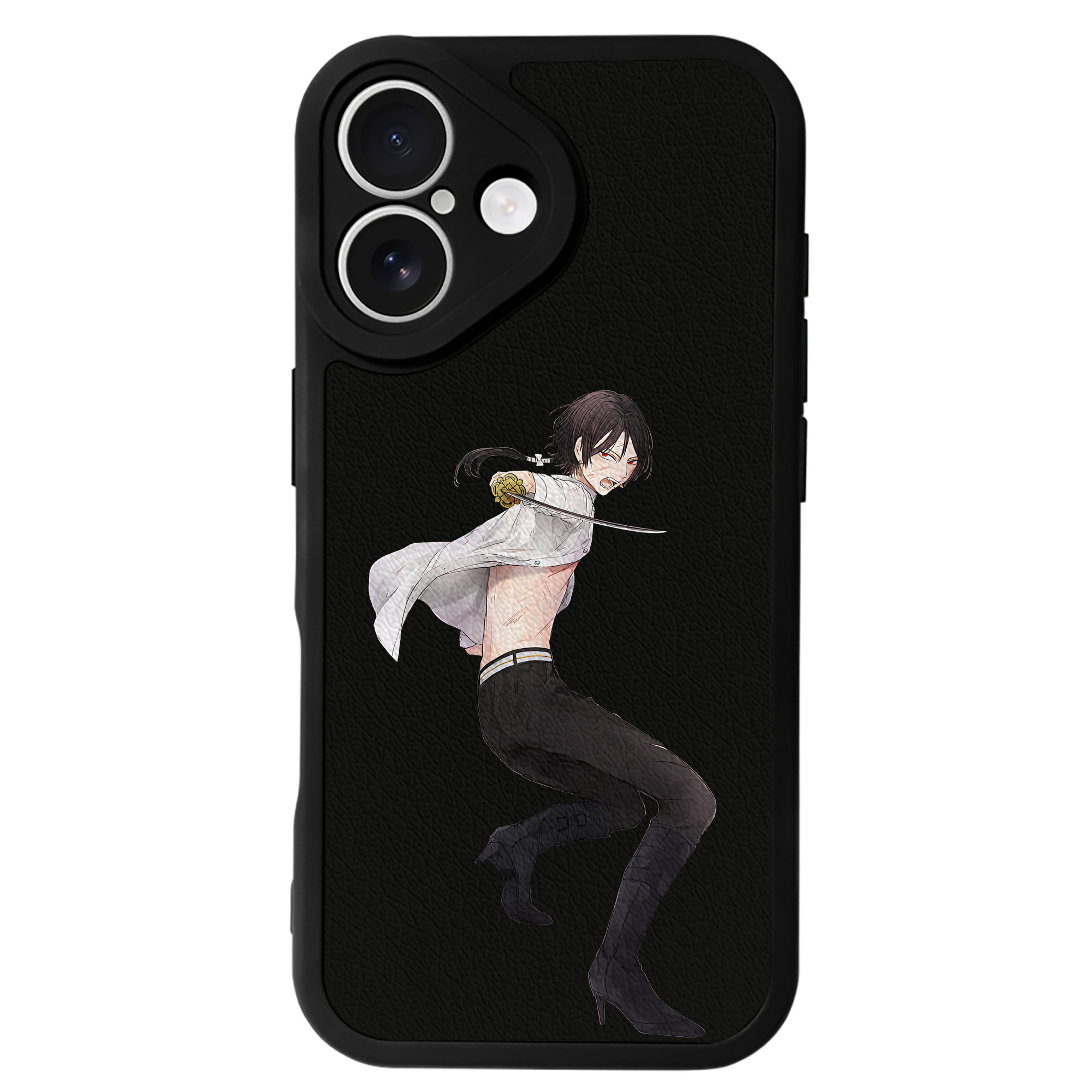 （画像用） 刀剣乱舞 Touken Ranbu 【iPhone 16シリーズ対応】シリコンスマホケース（レザー調） 材質：シリコン